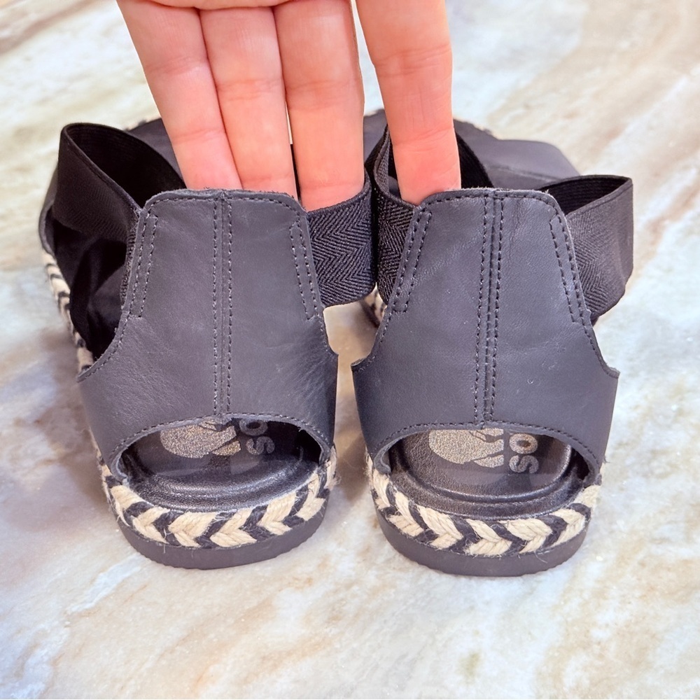 Women’s SOREL Ella II Black leather sandals- Size 8 - Picture 7 of 9